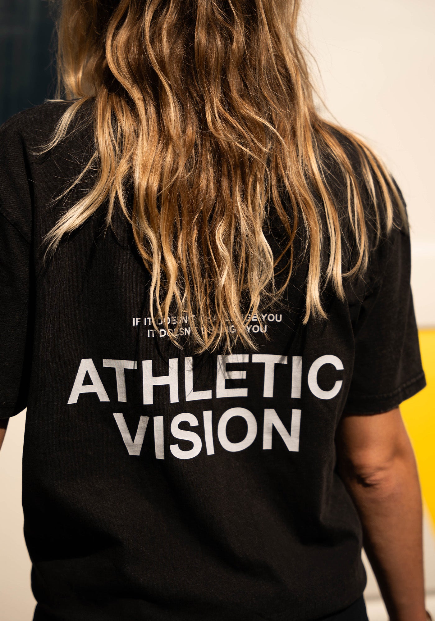 Oversized Tee Athletic Vision - Vintage Washed Anthracite